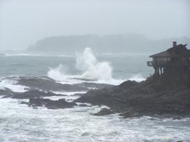 Sturm und Wellen auf Vancouver Island