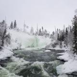 Nistowiak Falls im Winter (Foto: Tourism Saskatchewan & Andrew Hiltz)