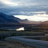 Der Alaska Highway, der durch British Columbia führt