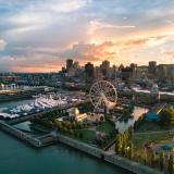 Der alte Hafen von Montreal mit Riesenrad