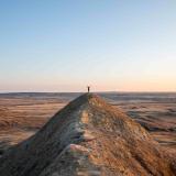 Wanderer im Grasslands National Park